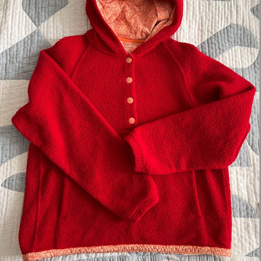 Outdoor Voices Red Fleece Size S - Picture 1 of 2